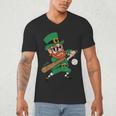 Leprechaun Baseball St Patricks Day Saint Pattys Men Boys Men's V-Neck T-Shirt