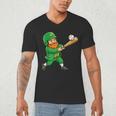 Leprechaun Playing Baseball St Patricks Day Men Boys Kids Men's V-Neck T-Shirt Leprechaun Playing Baseball St Patricks Day Men Boys Kids Men's V-Neck T-Shirt