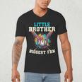Little Brother Biggest Fan Baseball Cream Drip Crossed Bats Men's V-Neck T-Shirt
