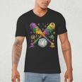 Mardi Gras Baseball Drip Shirt Cool Dripping Baseball Drip Men's V-Neck T-Shirt Mardi Gras Baseball Drip Shirt Cool Dripping Baseball Drip Men's V-Neck T-Shirt