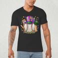 Mardi Gras Baseball Jester Hat Fleur De Lis Boys Girls Kids Men's V-Neck T-Shirt Mardi Gras Baseball Jester Hat Fleur De Lis Boys Girls Kids Men's V-Neck T-Shirt