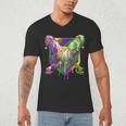 Mardi Gras Ice Cream Drip Baseball Sports For Men Women Kids Men's V-Neck T-Shirt Mardi Gras Ice Cream Drip Baseball Sports For Men Women Kids Men's V-Neck T-Shirt