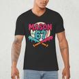 Mason 67 Ice Cream Drip Baseball Meme Graphics Men's V-Neck T-Shirt Mason 67 Ice Cream Drip Baseball Meme Graphics Men's V-Neck T-Shirt