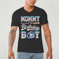 Mommy Of The Birthday Boy Baseball Ice Cream Drip Matching Men's V-Neck T-Shirt