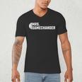 Mrs Gamechanger Baseball Scorekeeper Love Men's V-Neck T-Shirt Mrs Gamechanger Baseball Scorekeeper Love Men's V-Neck T-Shirt