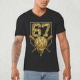 Number 67 Baseball Drip Camo Six Seven Meme Boys Kids Men's V-Neck T-Shirt Number 67 Baseball Drip Camo Six Seven Meme Boys Kids Men's V-Neck T-Shirt