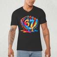 Number 67 Baseball Glove Ice Cream Drip Six Seven Meme Men's V-Neck T-Shirt Number 67 Baseball Glove Ice Cream Drip Six Seven Meme Men's V-Neck T-Shirt