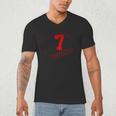 Number 7 Years Baseball 7TH Birthday Men's V-Neck T-Shirt