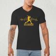 Pittsburgh Lovers Skyline Retro Baseball Heartbeat Men Women Men's V-Neck T-Shirt