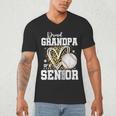 Proud Grandpa Of A 2026 Senior Baseball Graduation Leopard Men's V-Neck T-Shirt Proud Grandpa Of A 2026 Senior Baseball Graduation Leopard Men's V-Neck T-Shirt