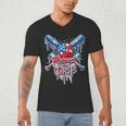 Respect The Drip Baseball American Flag Ice Cream Drip Youth Men's V-Neck T-Shirt Respect The Drip Baseball American Flag Ice Cream Drip Youth Men's V-Neck T-Shirt