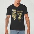 Retro I Was 6 Now I'm 7 Camo 67 Ice Cream Drip Baseball Men's V-Neck T-Shirt