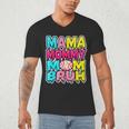 Retro Mama Mommy Mom Bruh Baseball Women Girls Men's V-Neck T-Shirt Retro Mama Mommy Mom Bruh Baseball Women Girls Men's V-Neck T-Shirt