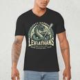 Safety Harbor Leviathans Retro Baseball Monster Men's V-Neck T-Shirt Safety Harbor Leviathans Retro Baseball Monster Men's V-Neck T-Shirt