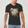 Santa Sports Ice Baseball Christmas Xmas Pajama Kid Men Boys Men's V-Neck T-Shirt Santa Sports Ice Baseball Christmas Xmas Pajama Kid Men Boys Men's V-Neck T-Shirt