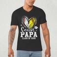 Senior Papa Class Of 2026 Baseball Softball Graduation Heart Men's V-Neck T-Shirt Senior Papa Class Of 2026 Baseball Softball Graduation Heart Men's V-Neck T-Shirt
