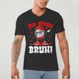 Six Seven 67 Bruh 6 7 Meme Valentine Baseball Drip Boys Kids Men's V-Neck T-Shirt