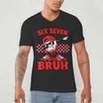 Six Seven 67 Bruh Baseball Valentine’s Day Teens Boys Kids Men's V-Neck T-Shirt