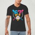 Six Seven Baseball Ice Cream Drip Cool 67 Gen Alpha Slang Men's V-Neck T-Shirt