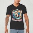 Six Seven Baseball Lifestyle 67 Meme Gen Alpha Slang Men's V-Neck T-Shirt Six Seven Baseball Lifestyle 67 Meme Gen Alpha Slang Men's V-Neck T-Shirt