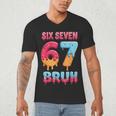 Six Seven Bruh 67 Ice Cream Drip Baseball For Men Women Kids Men's V-Neck T-Shirt Six Seven Bruh 67 Ice Cream Drip Baseball For Men Women Kids Men's V-Neck T-Shirt