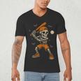 Skeleton Baseball Player Costume Halloween Men Boys Men's V-Neck T-Shirt