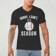 Sorry I Can't It's Volleyball Baseball Season Mom Of Both Men's V-Neck T-Shirt Sorry I Can't It's Volleyball Baseball Season Mom Of Both Men's V-Neck T-Shirt