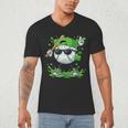 St Patrick Day Baseball Drip Ice Cream Baseball Player Men Men's V-Neck T-Shirt St Patrick Day Baseball Drip Ice Cream Baseball Player Men Men's V-Neck T-Shirt