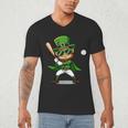 St Patrick’s Day Leprechaun Baseball Irish Graphic Men's V-Neck T-Shirt St Patrick’s Day Leprechaun Baseball Irish Graphic Men's V-Neck T-Shirt