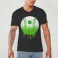 St Patricks Day Shamrock Baseball Irish Boys Kids Men Men's V-Neck T-Shirt