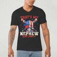 That's My Nephew Out There Baseball Cream Drip Crossed Bat Men's V-Neck T-Shirt That's My Nephew Out There Baseball Cream Drip Crossed Bat Men's V-Neck T-Shirt