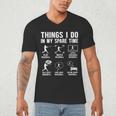 Things I Do In My Spare Time Baseball Lovers Kids Boys Men's V-Neck T-Shirt Things I Do In My Spare Time Baseball Lovers Kids Boys Men's V-Neck T-Shirt