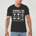 Things I Do Spare Time Baseball Player Men Women Kids Men's V-Neck T-Shirt Things I Do Spare Time Baseball Player Men Women Kids Men's V-Neck T-Shirt