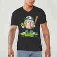 Toddler Baseball Drip Ice Cream Boys Kids St Patricks Day Men's V-Neck T-Shirt