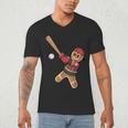 Ugly Christmas Sweater Gingerbread Baseball Toddler Kids Men's V-Neck T-Shirt Ugly Christmas Sweater Gingerbread Baseball Toddler Kids Men's V-Neck T-Shirt
