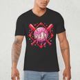 Valentines Day Baseball Boys Ice Cream Drip Heart Youth Kids Men's V-Neck T-Shirt Valentines Day Baseball Boys Ice Cream Drip Heart Youth Kids Men's V-Neck T-Shirt
