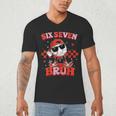 Valentines Day Baseball Six Seven 67 Meme Heart Baseball Dab Men's V-Neck T-Shirt Valentines Day Baseball Six Seven 67 Meme Heart Baseball Dab Men's V-Neck T-Shirt