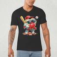 Valentines Day Heart Baseball Drip Ice Cream Boys Kids Men Men's V-Neck T-Shirt Valentines Day Heart Baseball Drip Ice Cream Boys Kids Men Men's V-Neck T-Shirt