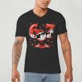 Valentines Day Six Seven Baseball 6 7 Meme Dab Heart Boys Men's V-Neck T-Shirt
