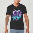 Vintage Baseball 60 Number Men's V-Neck T-Shirt Vintage Baseball 60 Number Men's V-Neck T-Shirt