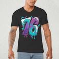 Vintage Baseball 76 Number Men's V-Neck T-Shirt Vintage Baseball 76 Number Men's V-Neck T-Shirt