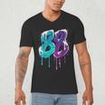 Vintage Baseball 88 Number Men's V-Neck T-Shirt Vintage Baseball 88 Number Men's V-Neck T-Shirt