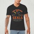 Vintage San Francisco Seals California Baseball Logo Men's V-Neck T-Shirt