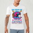 100 Days Of 3rd Grade Baseball 100th Day Of School Boys Kids Men's V-Neck T-Shirt 100 Days Of 3rd Grade Baseball 100th Day Of School Boys Kids Men's V-Neck T-Shirt