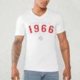 60 Year Old 1966 Classic Baseball 60th Birthday Men's V-Neck T-Shirt 60 Year Old 1966 Classic Baseball 60th Birthday Men's V-Neck T-Shirt