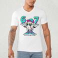 67 Baseball Drip Ice Cream 67 Baseball Men Boy Kids Men's V-Neck T-Shirt 67 Baseball Drip Ice Cream 67 Baseball Men Boy Kids Men's V-Neck T-Shirt