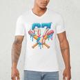 67 Baseball Life Style 101 Apparel Youth Drip Baseball Boys Men's V-Neck T-Shirt 67 Baseball Life Style 101 Apparel Youth Drip Baseball Boys Men's V-Neck T-Shirt