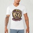 67 Ice Cream Drip Six Seven Baseball Premium Tri-Blend Men's V-Neck T-Shirt 67 Ice Cream Drip Six Seven Baseball Premium Tri-Blend Men's V-Neck T-Shirt