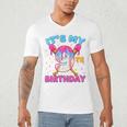 9th Birthday Baseball 9 Year Old Ice Cream Drip Boy Baseball Premium Tri-Blend Men's V-Neck T-Shirt
