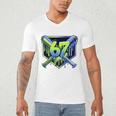Awesome 67 Baseball Drip Effect Baseball 6-7 Meme Graphic Premium Tri-Blend Men's V-Neck T-Shirt Awesome 67 Baseball Drip Effect Baseball 6-7 Meme Graphic Premium Tri-Blend Men's V-Neck T-Shirt